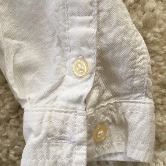 Carters white button down bodysuit - Picture 2 of 5